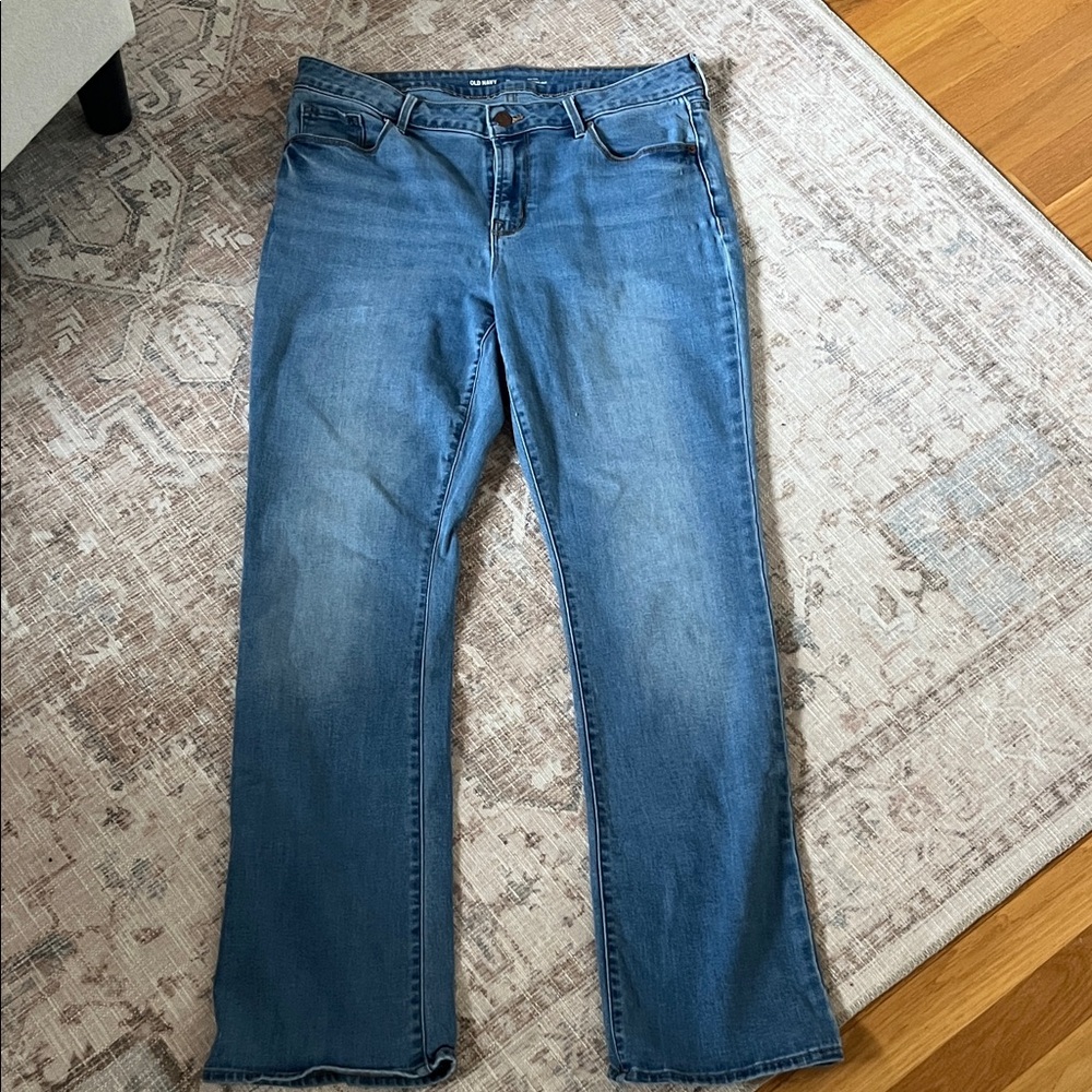 Old Navy Women's Straight Leg Blue Jeans